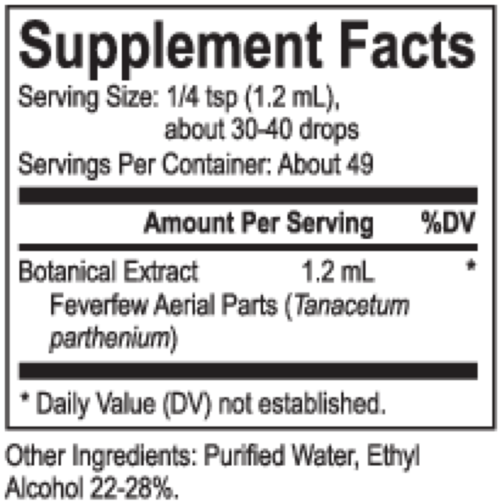 Product image for Core Feverfew.