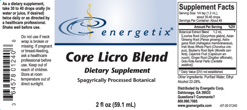 Product image for Core Licro Blend.