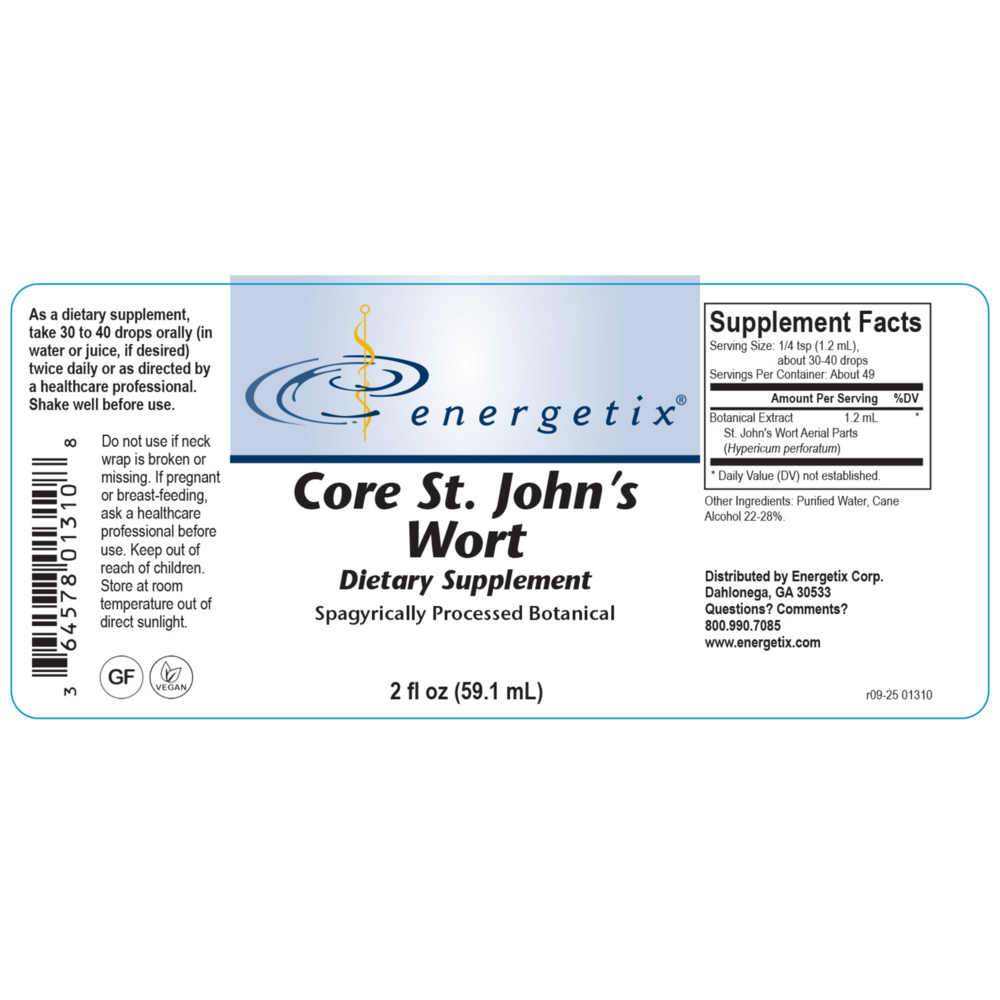 Product image for Core St. John's Wort.