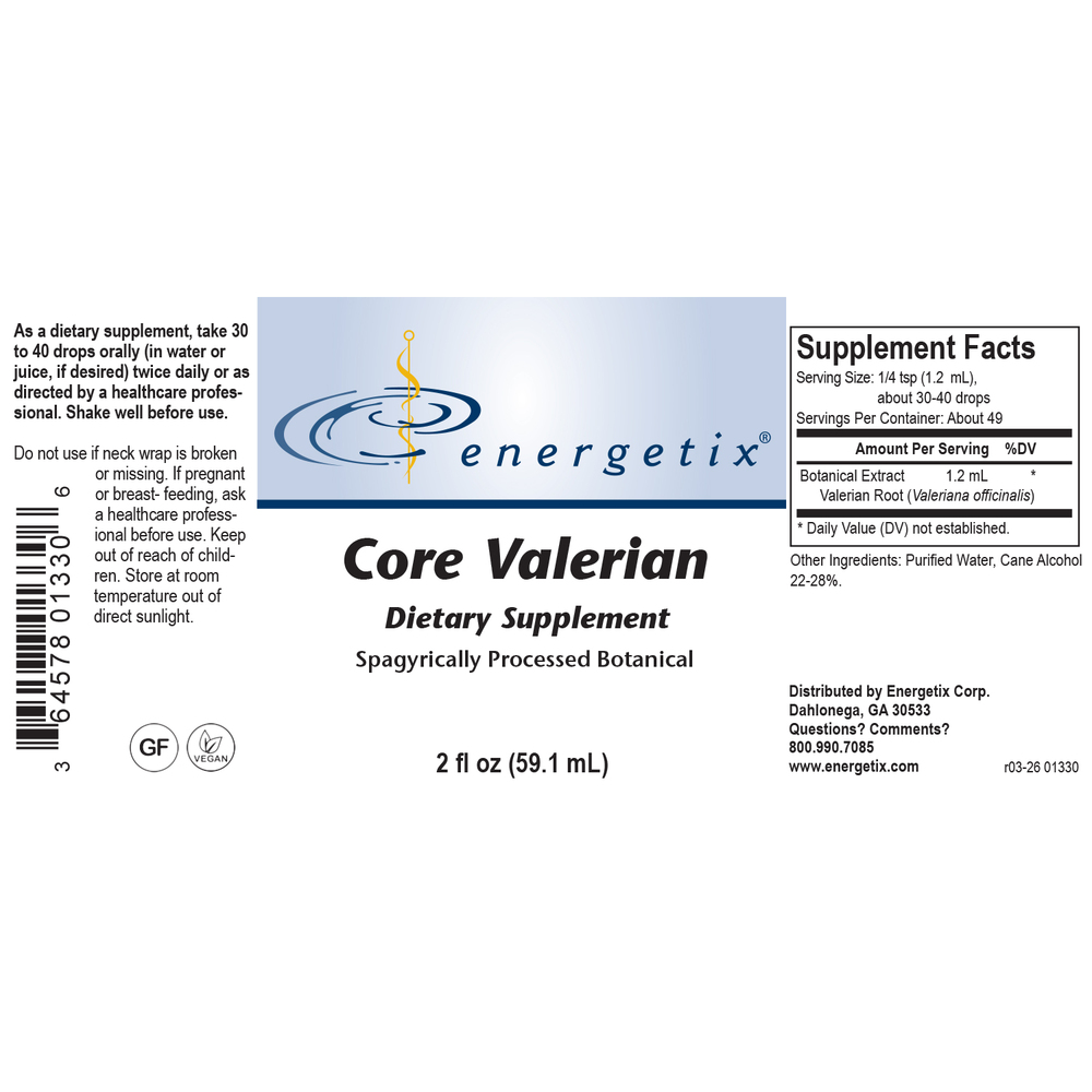 Product image for Core Valerian.