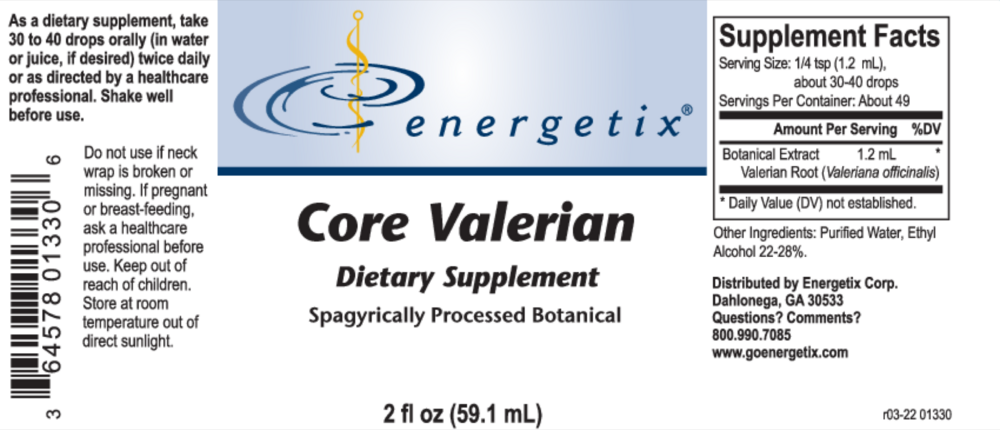 Product image for Core Valerian.