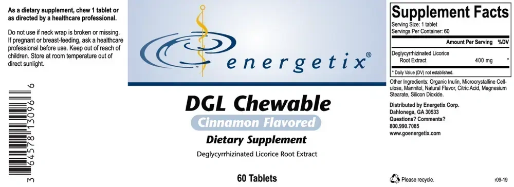 Product image for DGL Chewable.