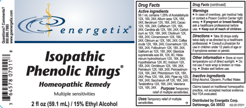 Product image for Isopathic Phenolic Rings.
