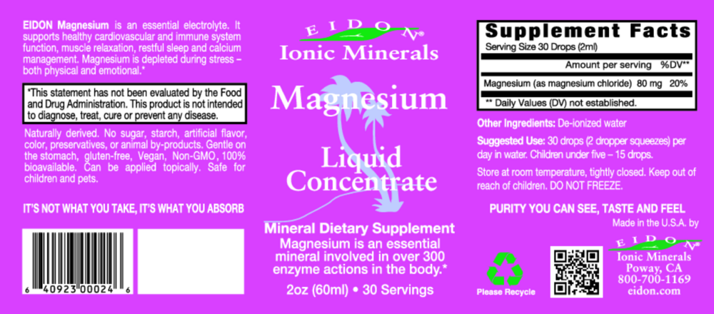 Product image for Magnesium liquid concentrate.