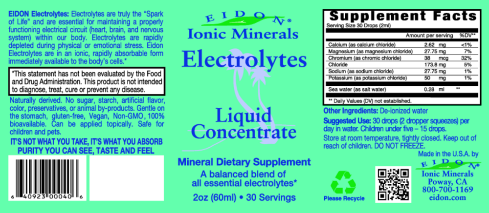 Product image for Electrolytes liquid concentrate.