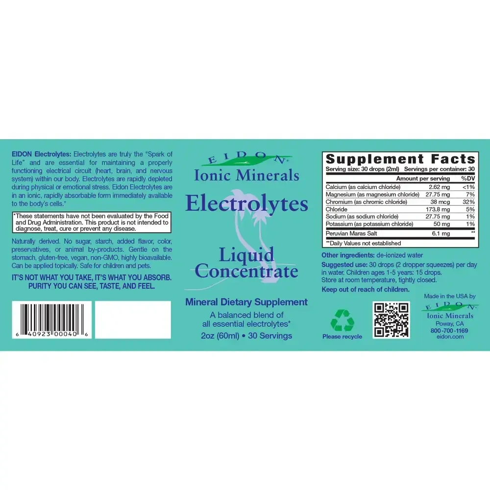 Product image for Electrolytes liquid concentrate.