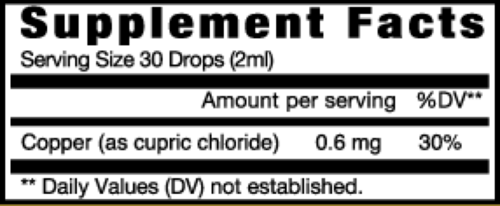 Product image for Eidon Ionic Minerals - Copper Liquid.
