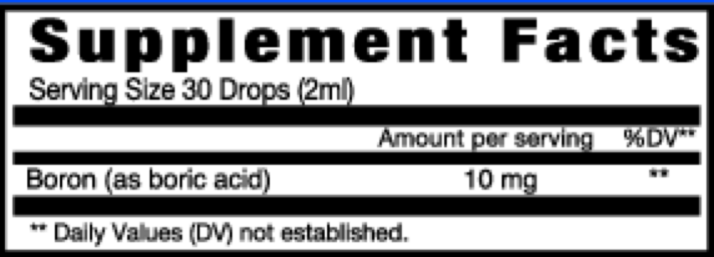 Product image for Eidon Ionic Minerals - 2oz Boron Liquid.