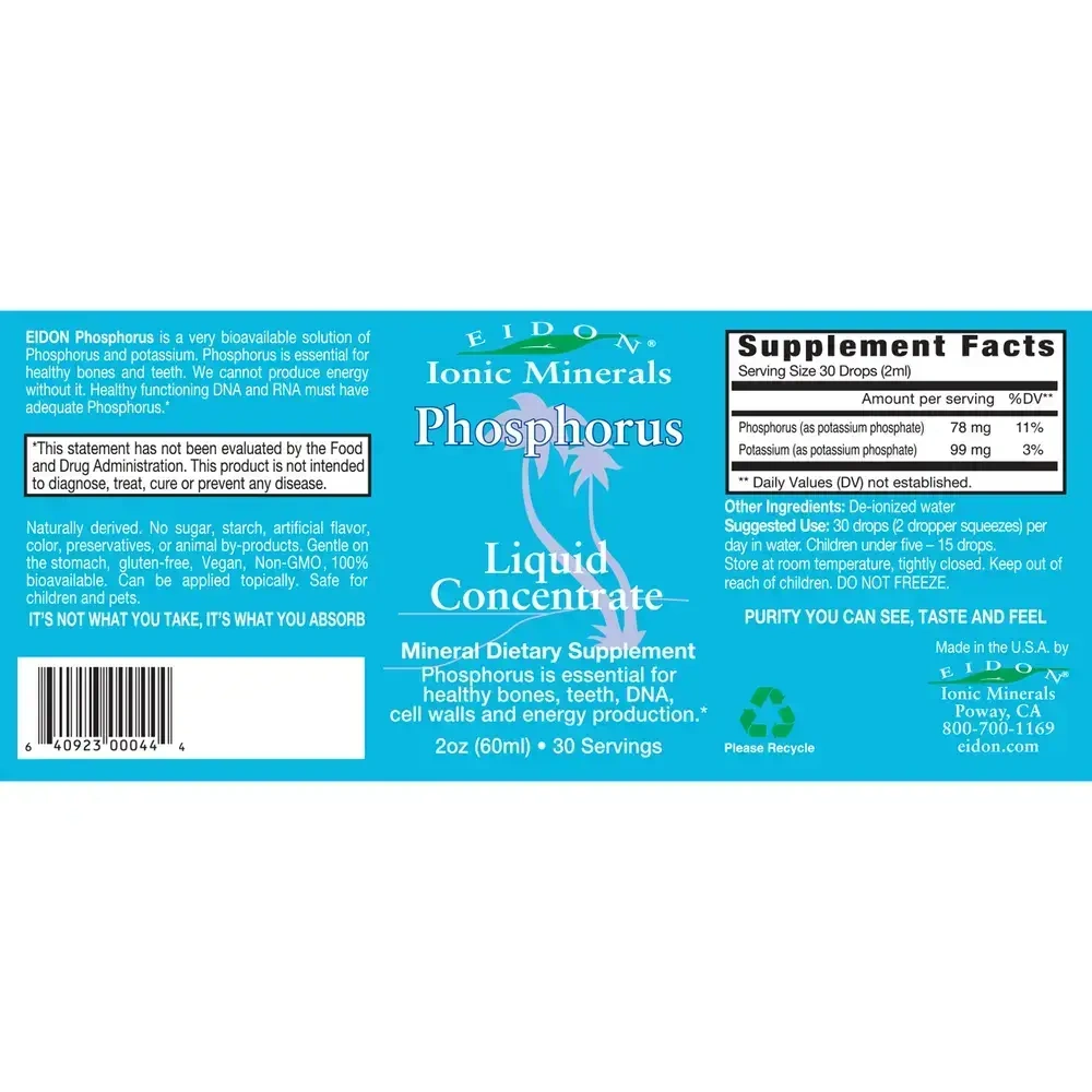 Product image for Eidon Ionic Minerals - Phosphorus Liquid.