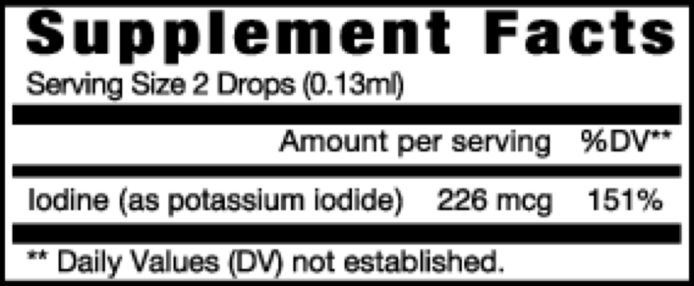 Product image for Eidon Ionic Minerals - Iodine Liquid.