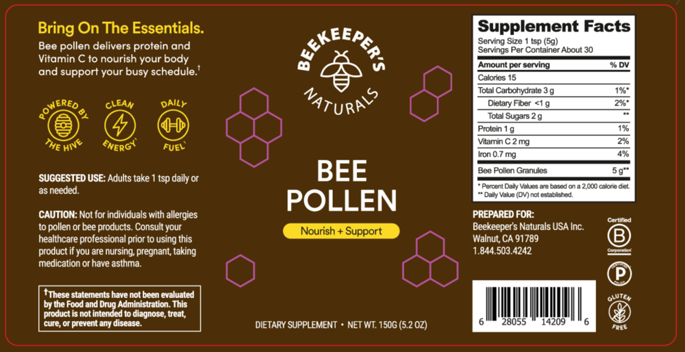 Product image for Bee Pollen.