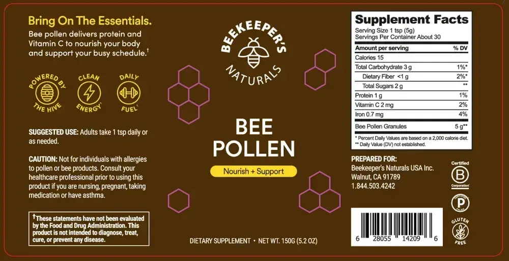 Product image for Bee Pollen.