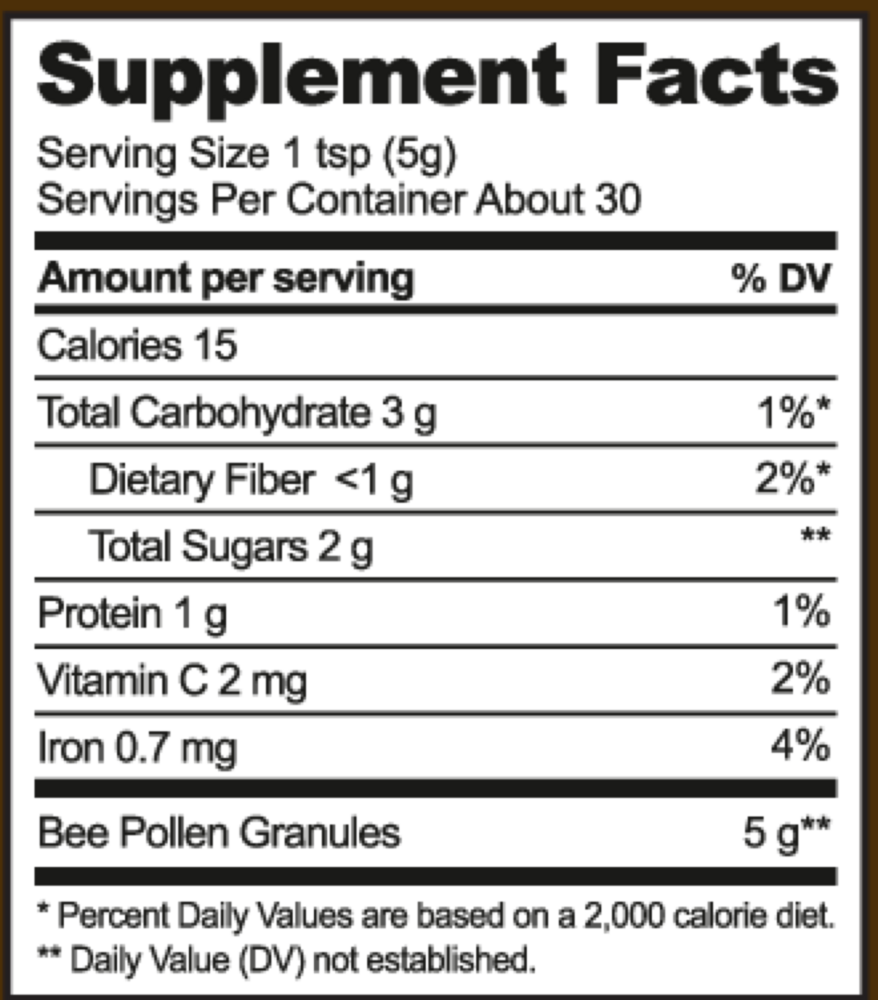 Product image for Bee Pollen.