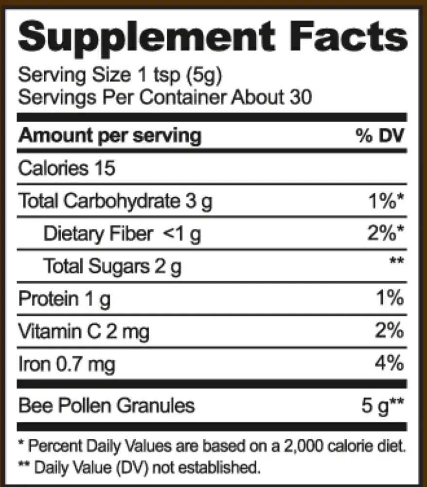 Product image for Bee Pollen.