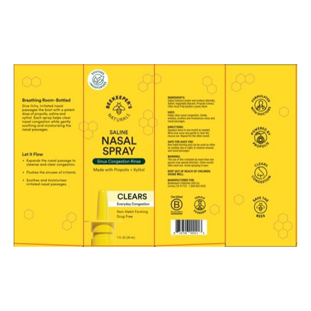 Product image for Propolis Nasal Spray - Sinus Congestion Support.