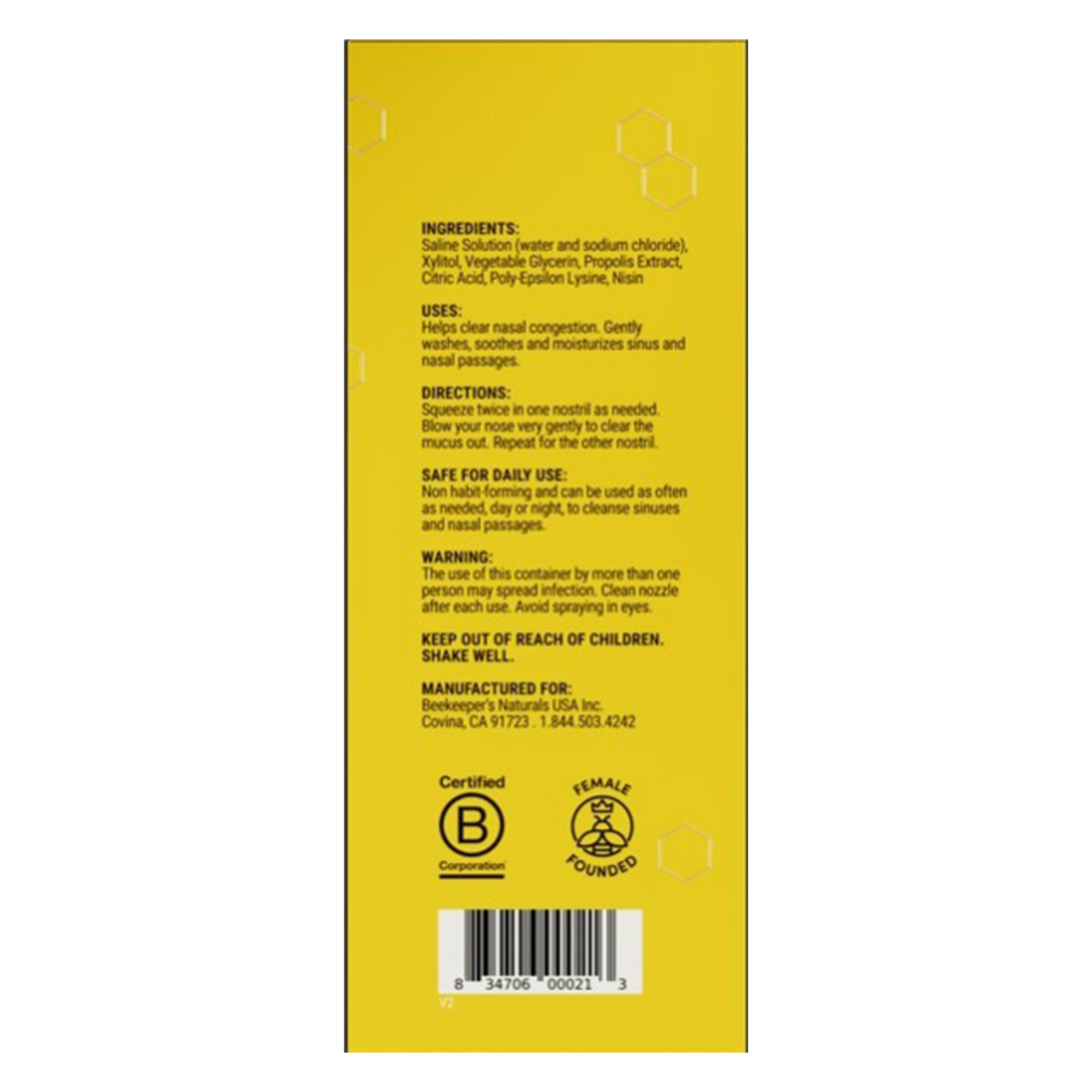 Product image for Propolis Nasal Spray - Sinus Congestion Support.