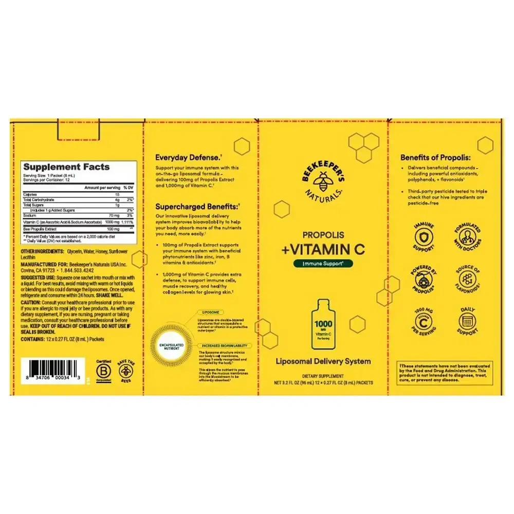 Product image for Liposomal Propolis + Vitamin C.