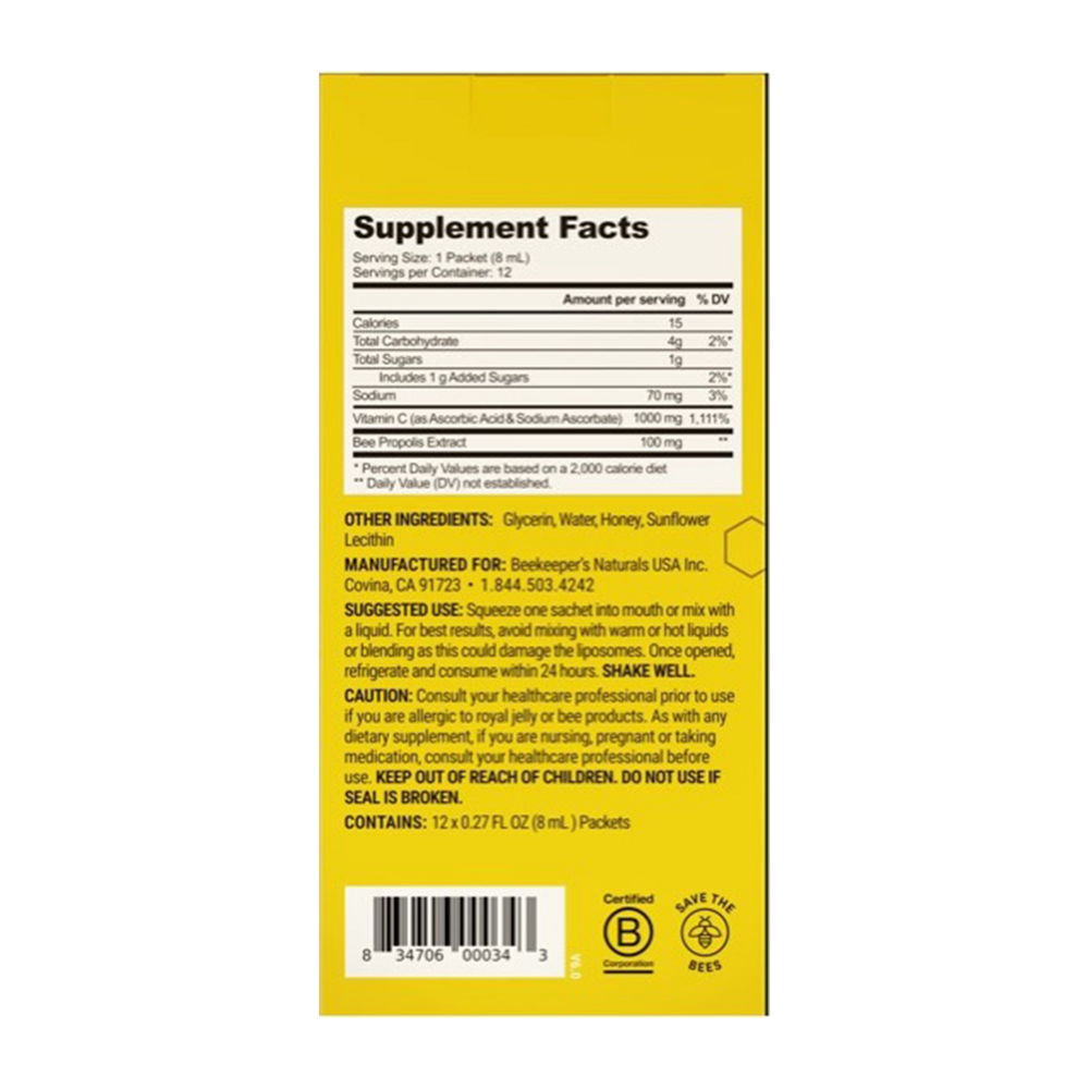 Product image for Liposomal Propolis + Vitamin C.