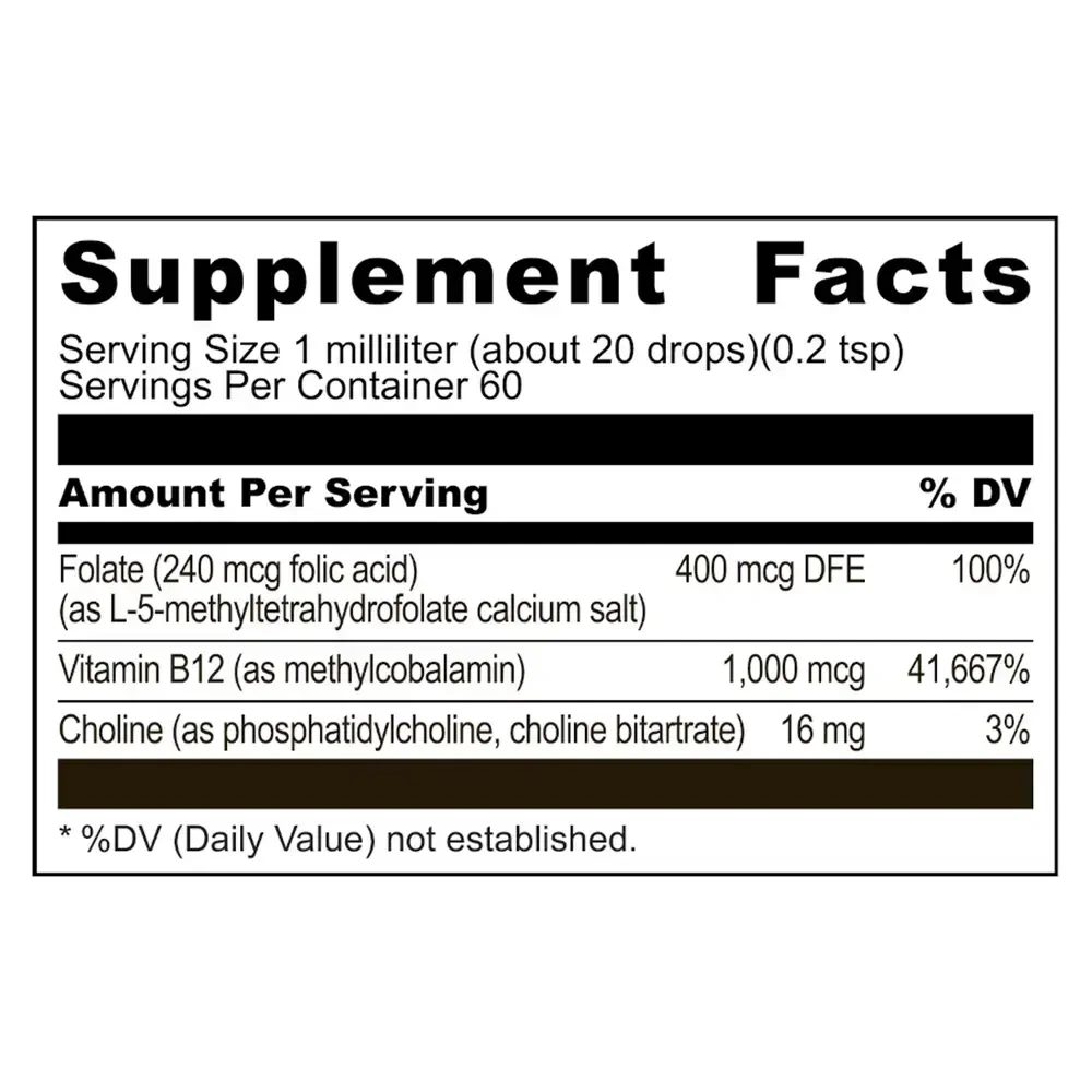 Product image for Liposomal B12/Methylfolate.
