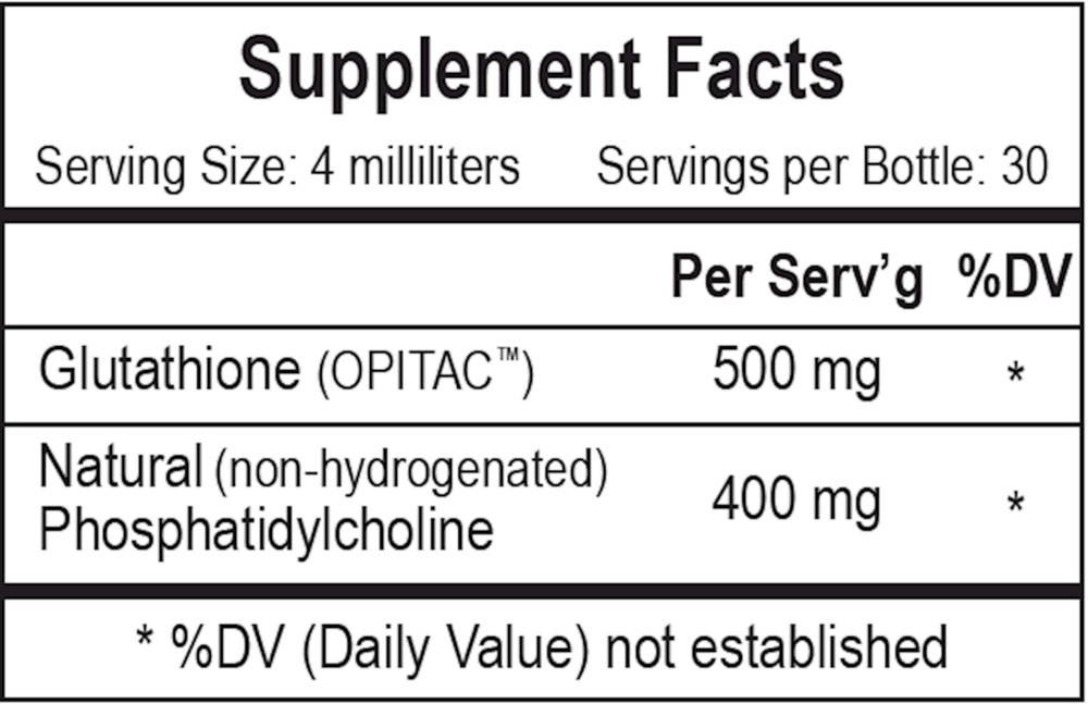 Product image for Liposomal Glutathione.