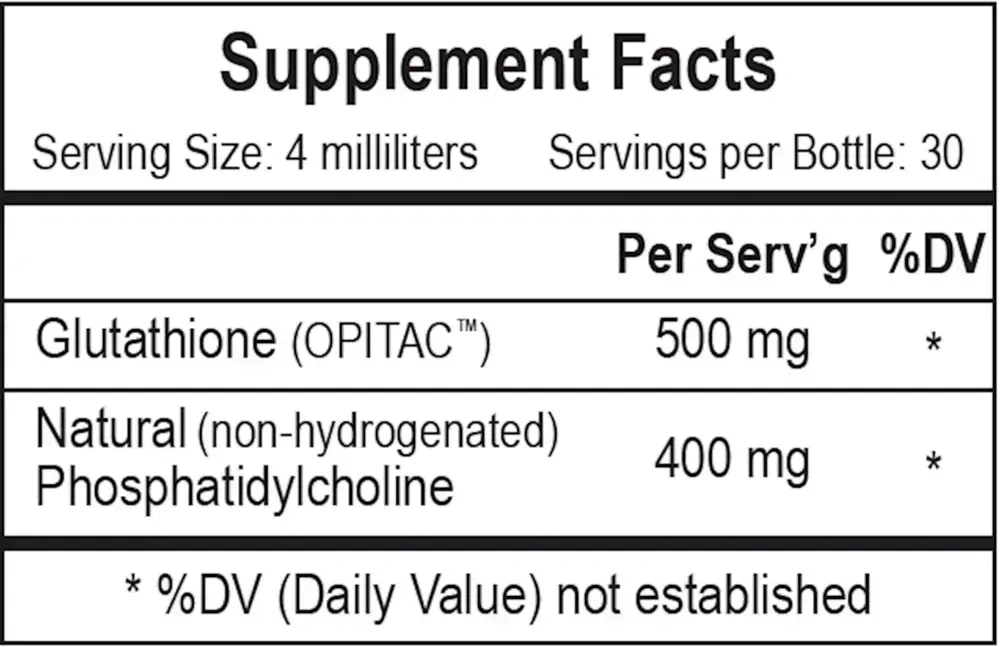 Product image for Liposomal Glutathione.