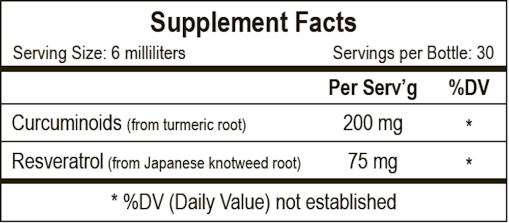 Product image for Liposomal Curcumin/Resveratrol, Citrus.