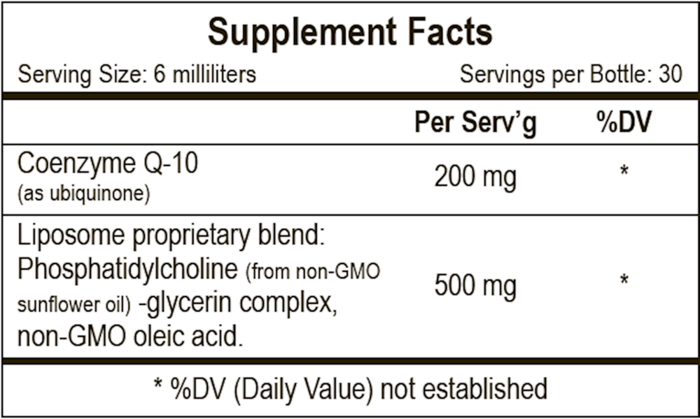 Product image for Liposomal COQ10.
