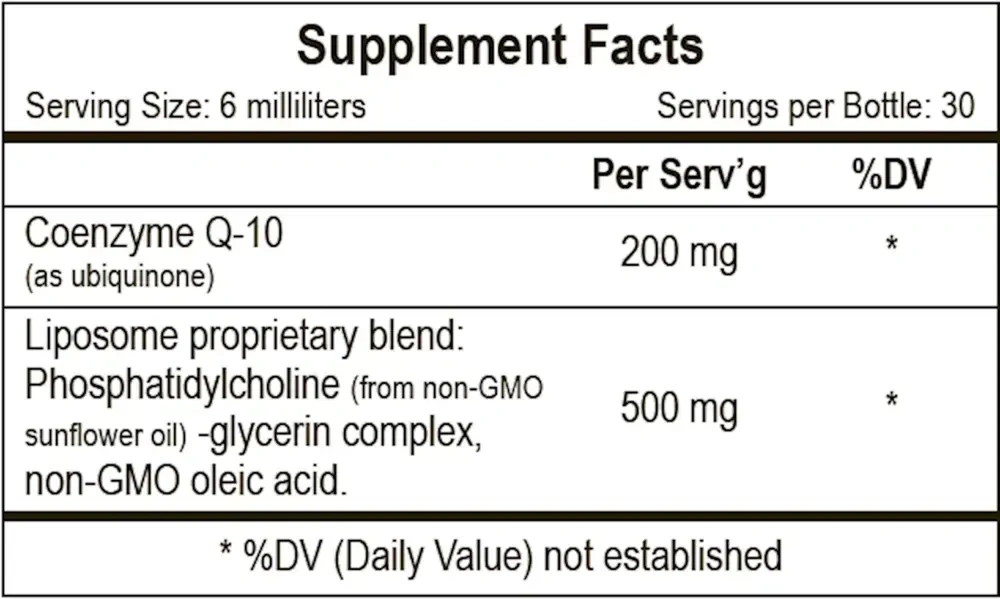 Product image for Liposomal COQ10.