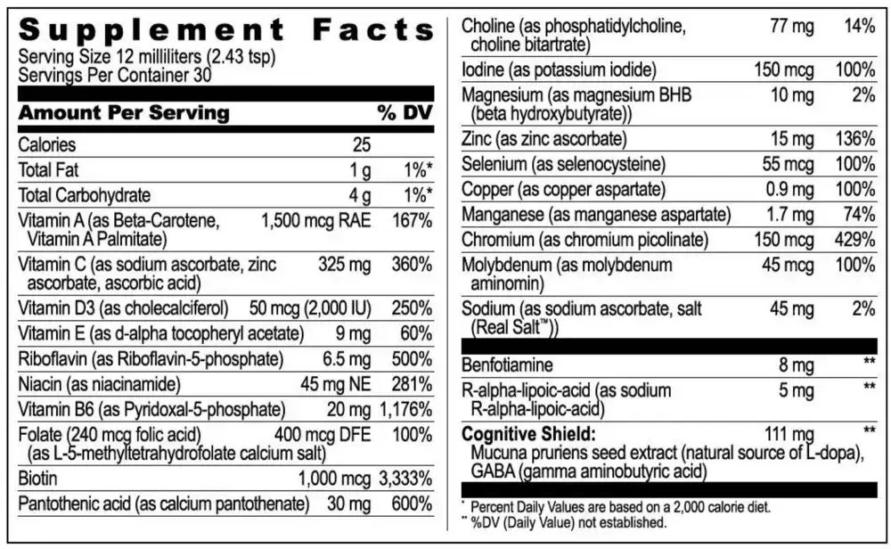 Product image for Liposomal Multivitamin.