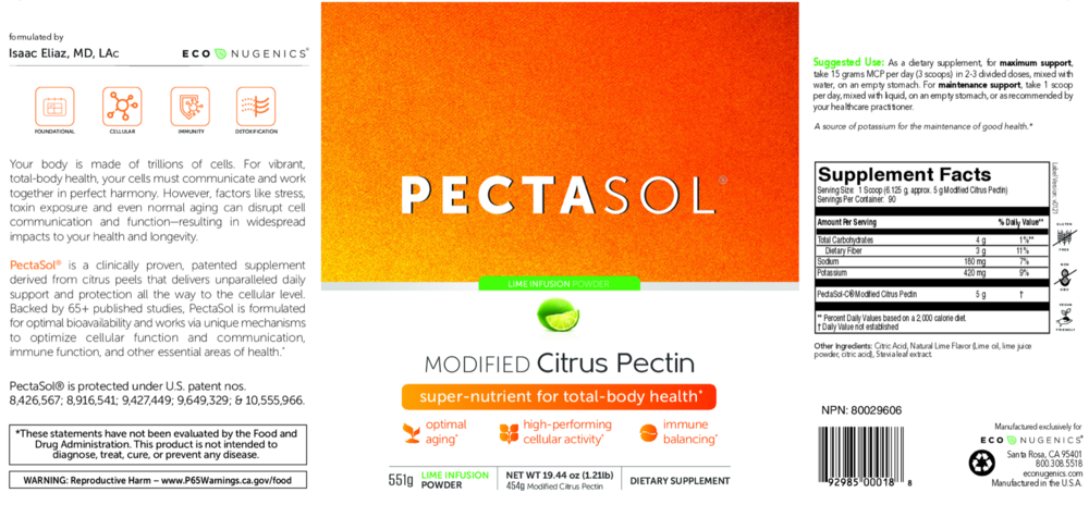 Product image for PectaSol® Modified Citrus Pectin, Lime Infusion.