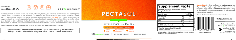 Product image for Pectasol Modified Citrus Pectin, Lime Infusion Powder.