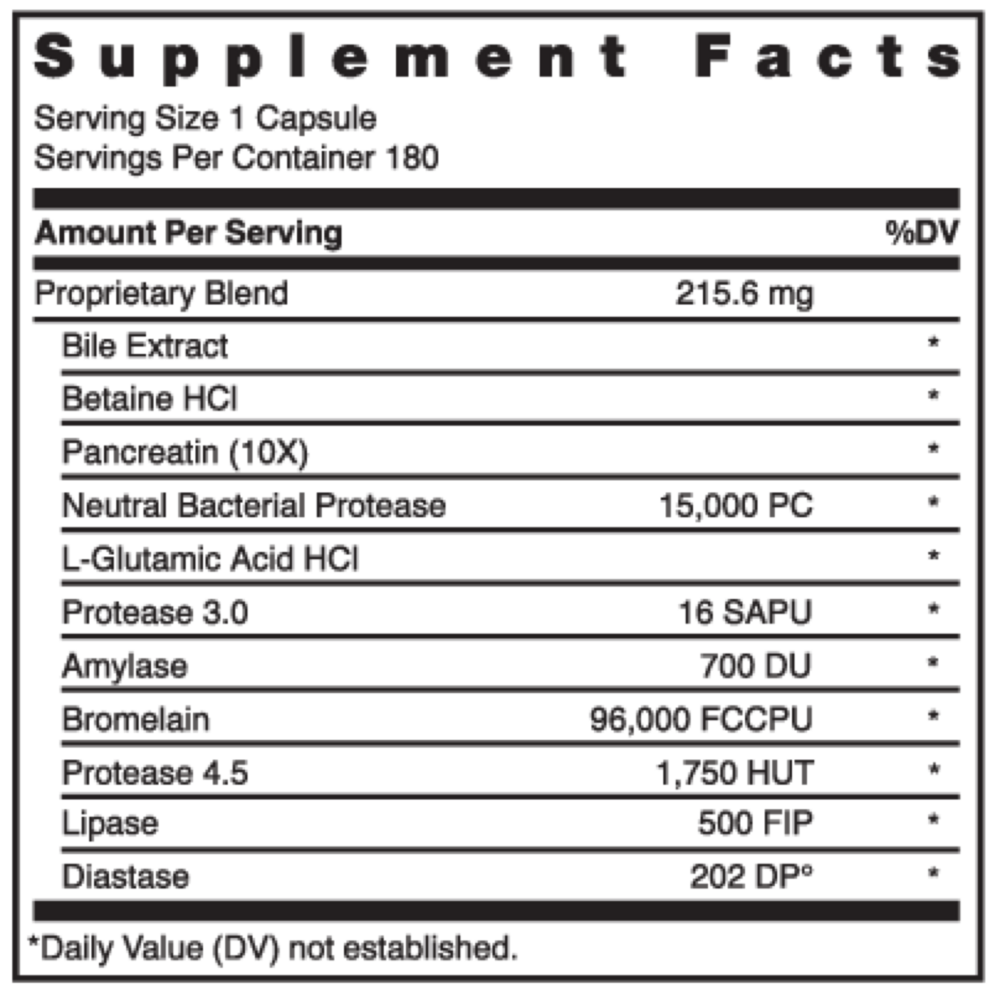 Product image for Digestizyme Plus.