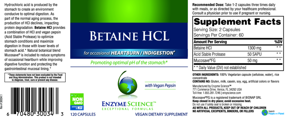 Product image for Betaine HCl.