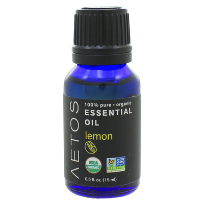 Lemon Essential Oil 100% Pure, Organic, Non-GMO 15 Milliliters