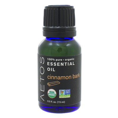 Cinnamon Bark Essential Oil 100% Pure, Organic, Non-GMO 15 Milliliters