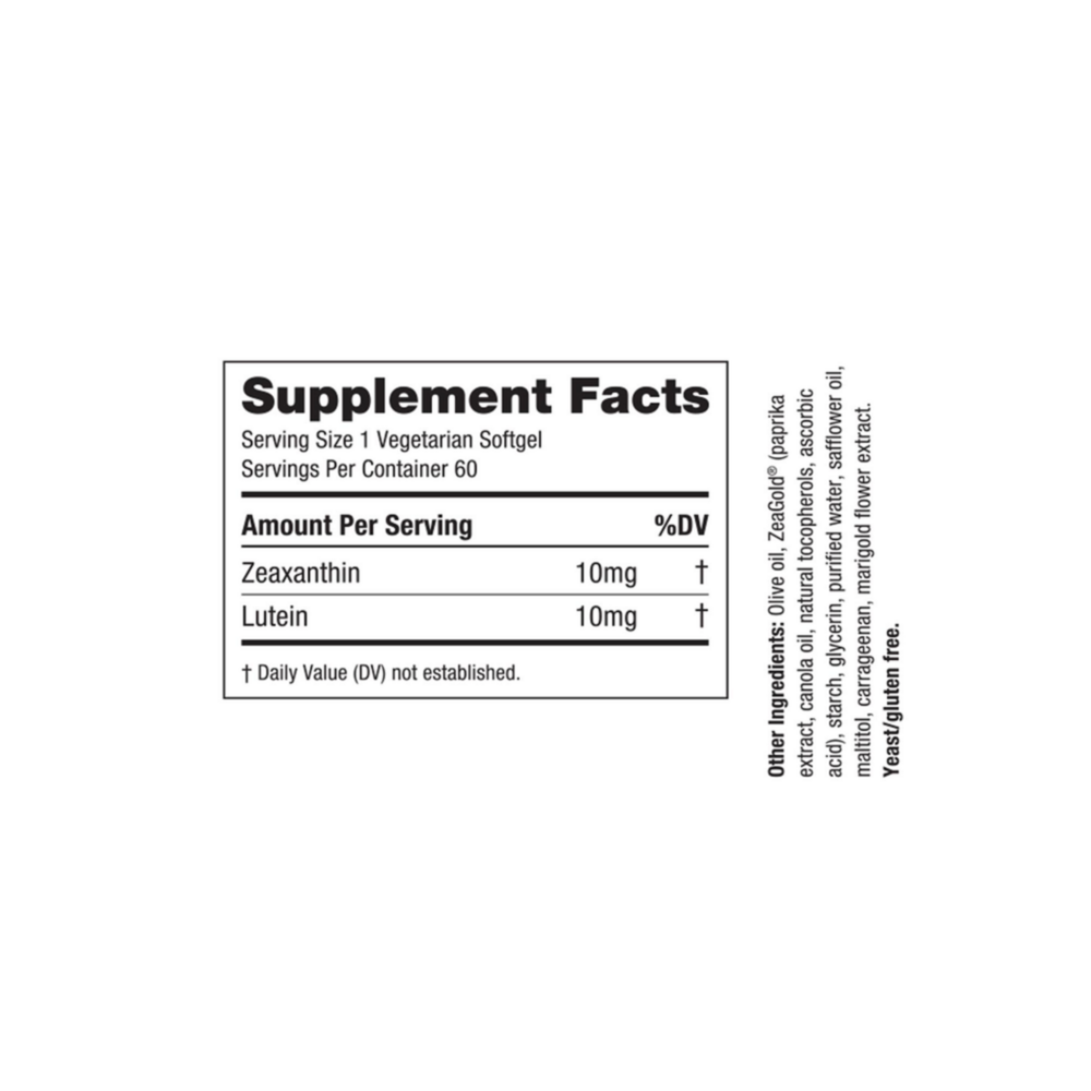 Product image for Zeaxanthin + Lutein.