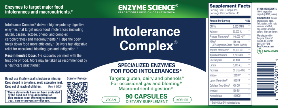 Product image for Intolerance Complex.