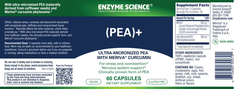 Product image for (PEA)+ With Meriva® Curcumin.