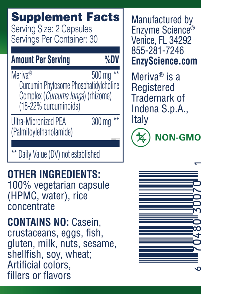 Product image for (PEA)+ With Meriva® Curcumin.