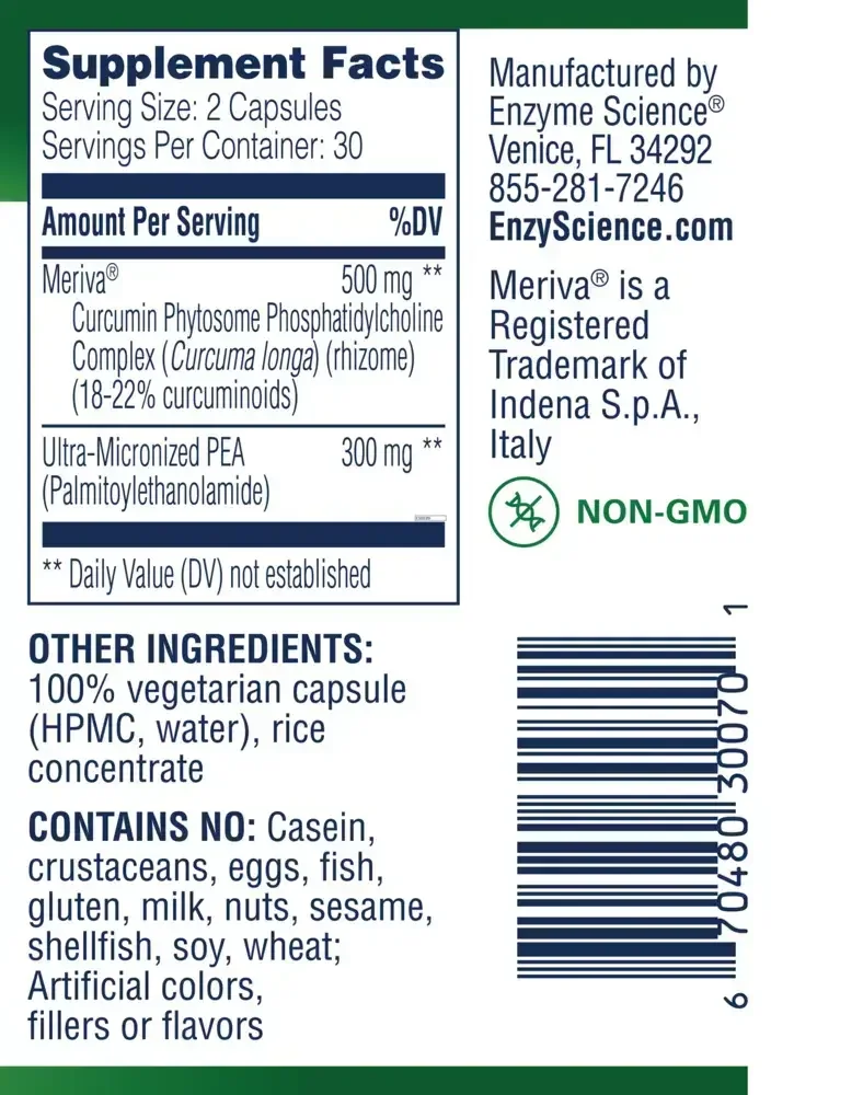 Product image for (PEA)+ With Meriva® Curcumin.