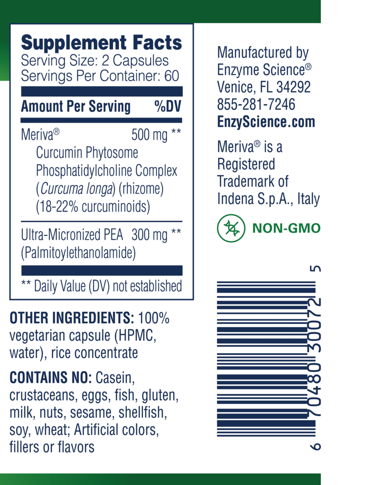 Product image for (PEA)+ With Meriva® Curcumin.