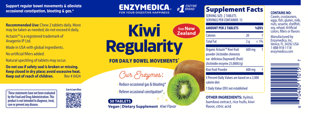 Product image for Kiwi Regularity Chewables.