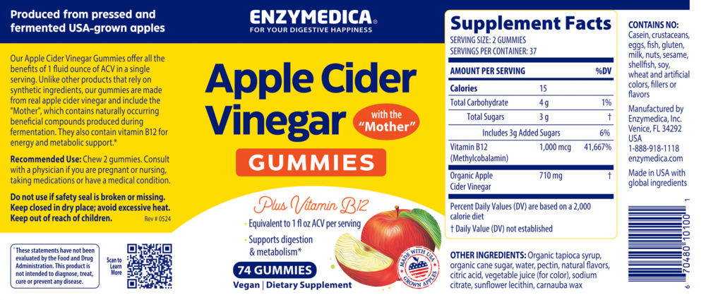 Product image for Apple Cider Vinegar Gummies.