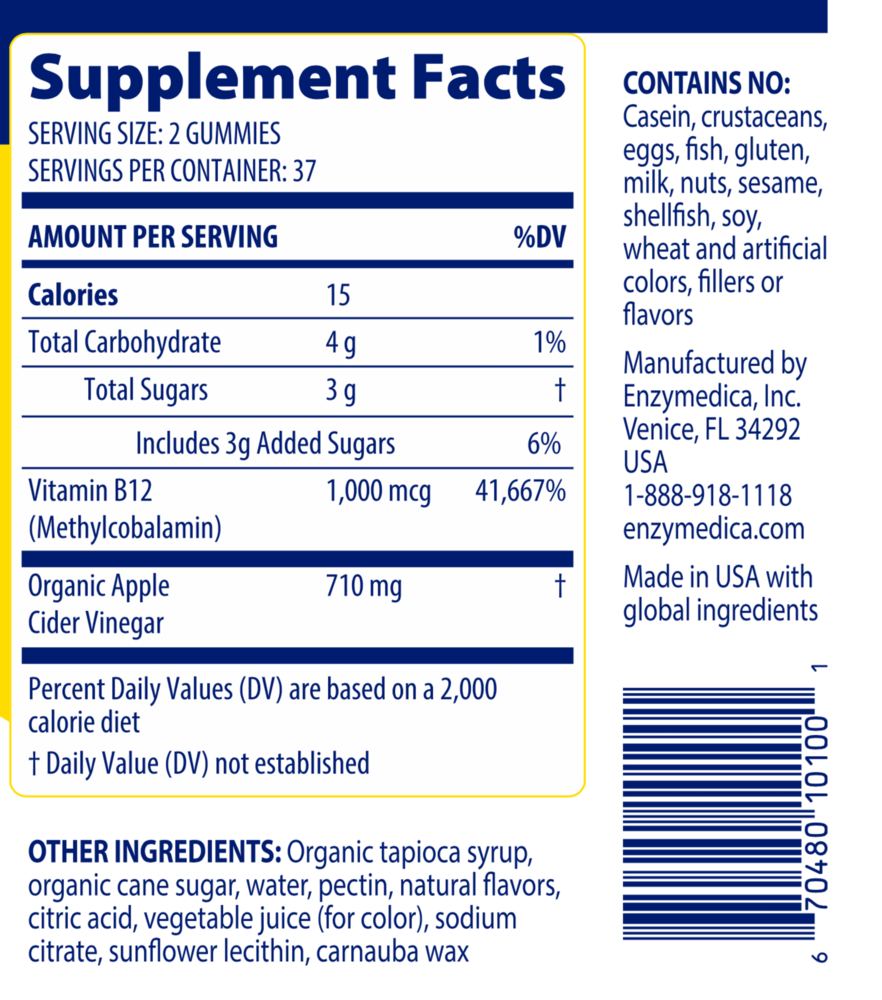 Product image for Apple Cider Vinegar Gummies.