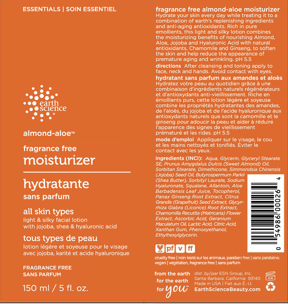 Product image for Almond-Aloe Fragrance Free Moisturizer.