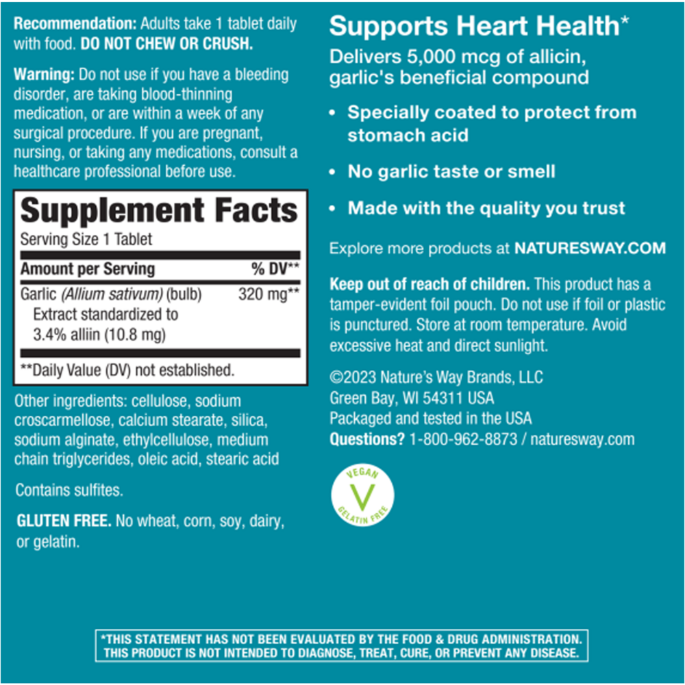 Product image for Garlinase 5000.