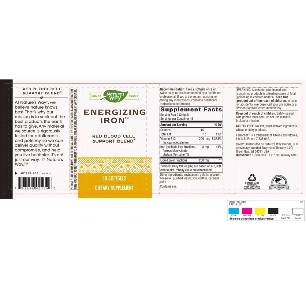 Product image for Energizing Iron.