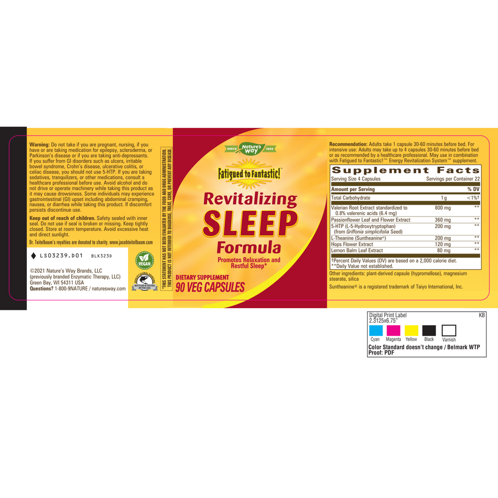 Product image for Revitalizing Sleep Formula (Fatigued to Fantastic).