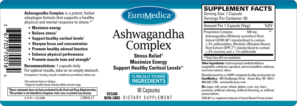 Product image for Ashwagandha Complex.