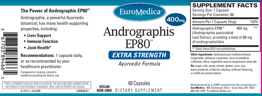 Product image for Andrographis EP80™ Extra Strength.
